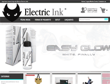 Tablet Screenshot of electricink.com.br